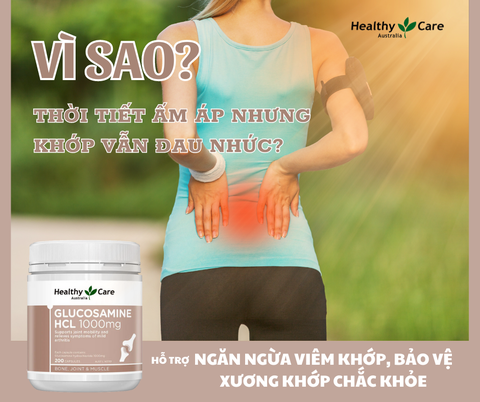 Viên uống xương khớp Glucosamine HCL 1500mg Healthy Care 400 viên