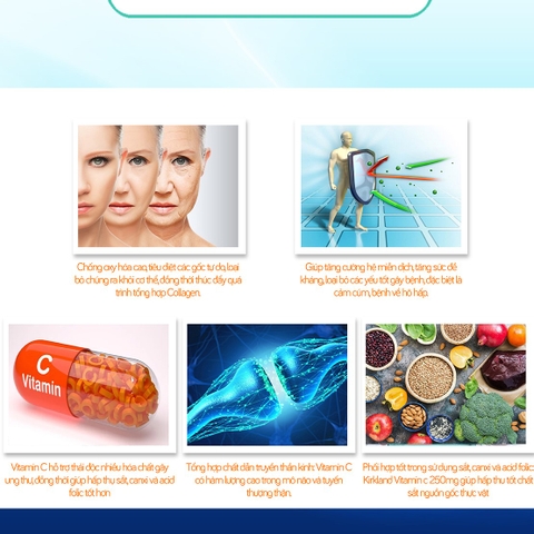 Viên nhai Vitamin C Kirkland Signature 500mg hỗ trợ làm đẹp da, tăng đề kháng 500 viên