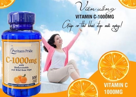 Vitamin c puritan's pride 1000mg hộp 100 viên