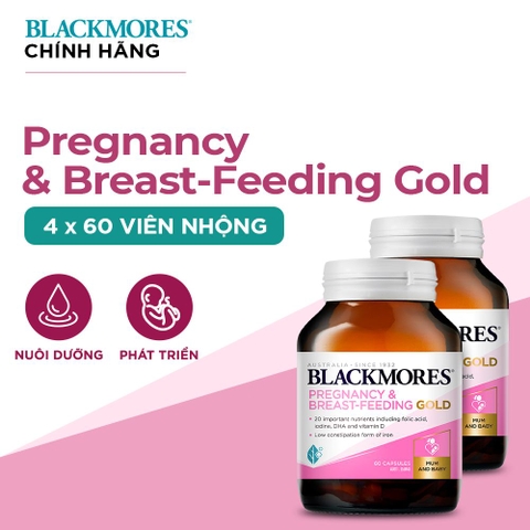 Vitamin tổng hợp dành cho bà bầu blackmores pregnacy&breast feeding gold 120 viên