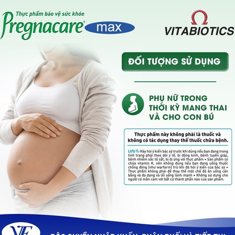 TPBVSK Pregnacare Max  bổ sung vitamin,khoáng chất cho phụ nữ mang thai &cho con bú vitabiotics