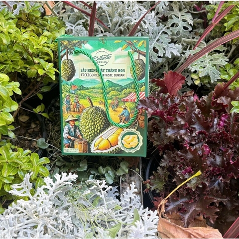 Sầu riêng sấy thăng hoa Freeze Dried Extaste Durian 100g Ready to eat Snack