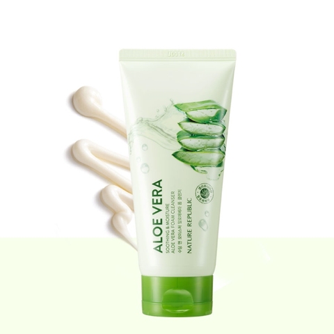 Sữa rửa mặt nature republic soothing moisture aloe vera foam cleanser 150ml