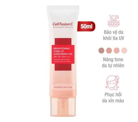 Kem Chống Nắng Cell Fusion C Tone Up Sunscreen 100 SPF50+/PA++++ 50ml - Làm Sáng, Nâng Tông Da