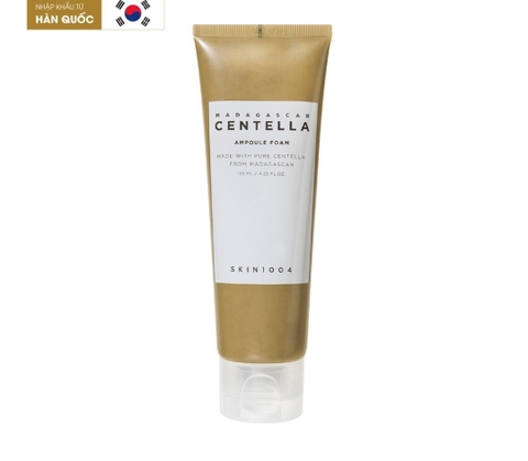 Sữa rửa mặt rau má dạng bọt skin1004 madagascar centella ampoule foam tuýp 125ml