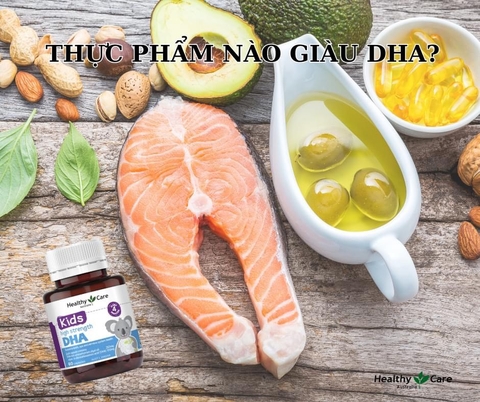 DHA Healthy Care Kids High Strength phát triển trí não cho bé 60 viên