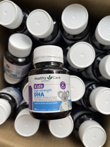 DHA Healthy Care Kids High Strength phát triển trí não cho bé 60 viên