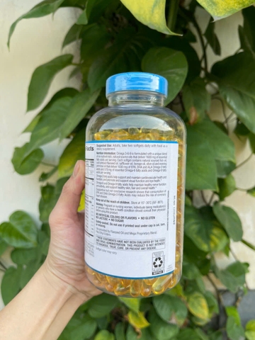 Viên uống bổ sung dầu cá Omega 3 6 9 Member’s Mark Supports Heart Health 325 viên