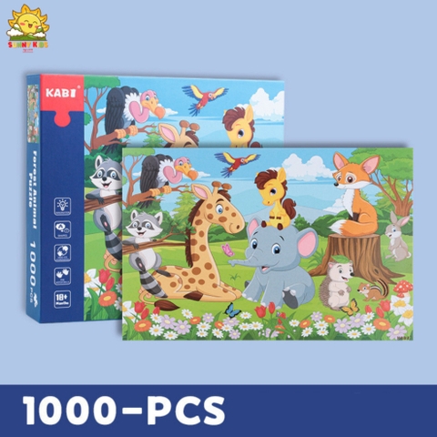 Tranh Ghép Loại Lớn 500 Và 1000 Miếng, Đồ Chơi Gỗ Lắp Ghép Với Hộp Quà Sang Trọng Làm Quà Sinh Nhật Cho Bé - Sunny Kids