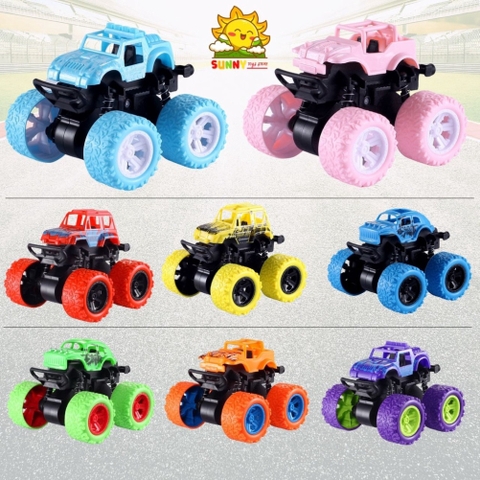 Xe ô tô đồ chơi kiểu dáng xe địa hình mini, xe quán tính 2 cầu, giảm sóc 4 bánh, lốp xe bằng cao su an toàn - Sunny Kids