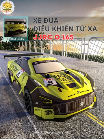 Xe Đua Điều Khiển Từ Xa JJRC Q165 Tốc Độ Cao, Trang bị 2 bộ bánh Drift và Off-Road chuyên nghiệp, 2 Cầu 4WD - Sunny Kids