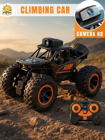 Xe Điều Khiển Từ Xa Có Camera HD Climbing, Dẫn Động 2 Bánh, Vỏ Hợp Kim, Xe Ô Tô Đồ Chơi Địa Hình Siêu Bền - Sunny Kids