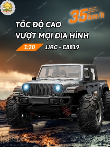 JJRC C8819 - Xe Địa Hình Tốc Độ 35km/h, 4WD Truyền Động 2 Cầu, Điều Khiển Từ Xa 2.4GHz, Thiết Kế Siêu Ngầu – Sunny Kids