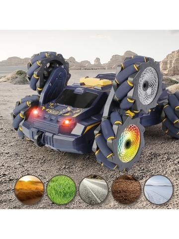 Xe Điều Khiển Từ Xa JJRC JC03 PRO – Xe Địa Hình 6 Bánh Drift Ngang, Biến Hình, Phun Khói, Điều Khiển Cử Chỉ