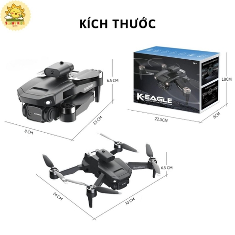Drone JJRC H115 Tránh Vật Cản 4 Hướng, Camera Kép HD, Máy Bay Điều Khiển Từ Xa Brushless, Bay Theo Quỹ Đạo - Sunny Kids