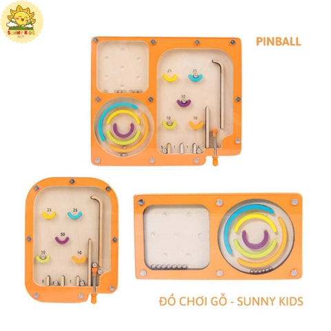 Đồ Chơi Bằng Gỗ Pinball, Rèn Luyện Đôi Tay Khéo Léo Và Sự Kiên Nhẫn Cho Bé, Rời Xa Các Trò Chơi Điện Tử - Sunny Kids