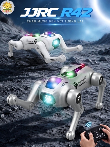 Đồ Chơi Robot Chó R42 Nhào Lộn Và Di Chuyển Linh Hoạt, Nhiều Tư Thế Thú Vị, Điều Khiển Bằng Giọng Nói - Sunny Kids