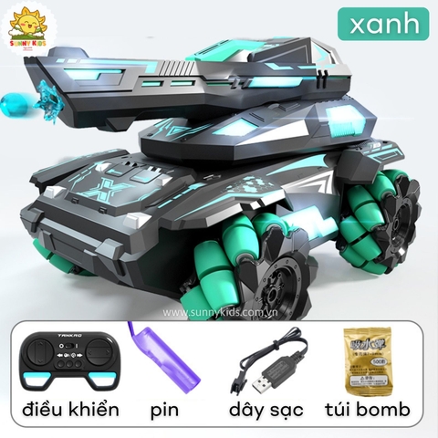 Xe Tank điều khiển từ xa - Bắn Bomb nước - JJRC Q171