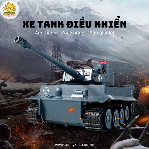Xe Tăng Điều Khiển Từ Xa JJRC Q85, Xe tank có thể Xoay tháp pháo 270 độ