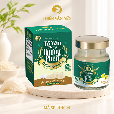 Tổ Yến Chưng Đường Phèn - Yến Tươi 9g - Hộp 1 Hũ - Thiên Vân Yến