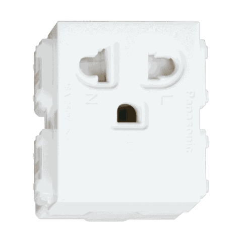 Ổ cắm đơn có dây nối đất Panasonic WEV1181-7SW