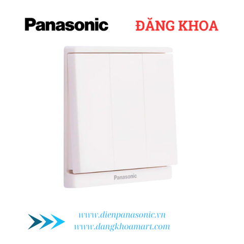 Bộ 3 Công tắc C, 2 chiều Moderva Trắng WMF506-VN