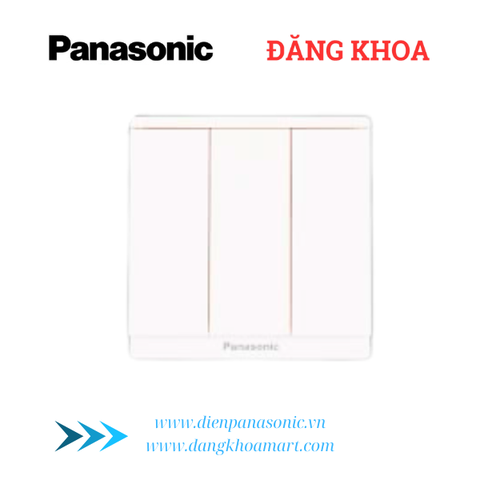 Bộ 3 công tắc B, 1 chiều Moderva Trắng WMF505-VN