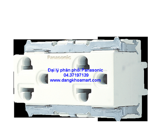 Ổ CẮM ĐÔI 3 CHẤU PANASONIC WNG159237W