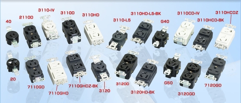 Ổ cắm chấu khóa Locking Plug and Socket American denki