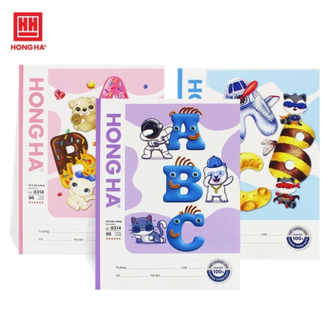 Tập Học Sinh Class ABC 4 Ô Ly Vuông 96 Trang 100gsm - Hồng Hà 0314