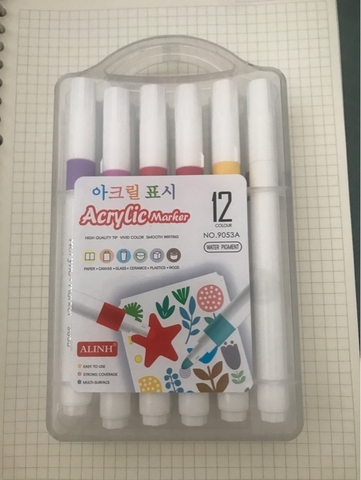 Màu lông Acrylic Alinh no.9053A 12m