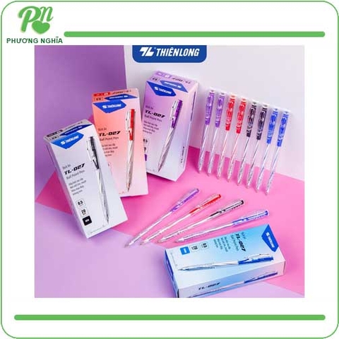 Bút bi Thiên Long TL-027 xanh/đỏ/đen