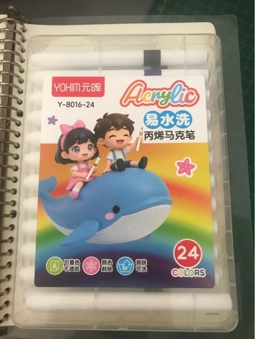 Màu lông Acrylic Yohim y-8016-24 24m