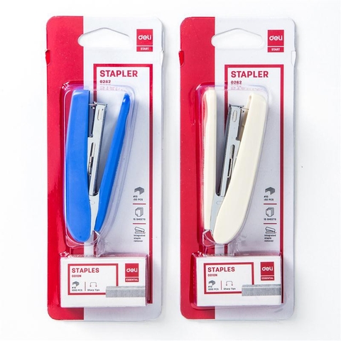 Combo Dập Ghim Deli E0282 Kèm 2 Hộp Ghim