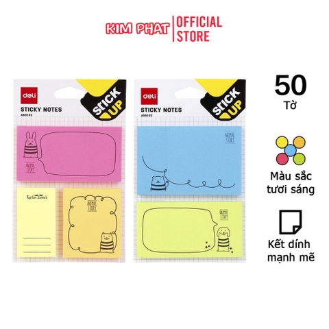 Giấy note Deli màu EA55502
