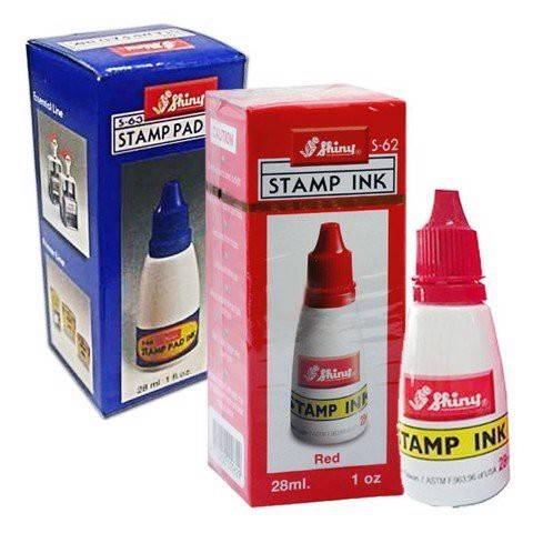 Mực dấu Shiny S-62 đỏ / S-63 xanh
