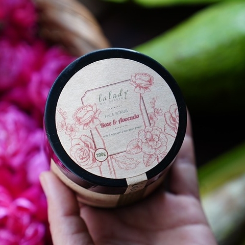 BỘT RỬA MẶT ROSE & AVOCADO