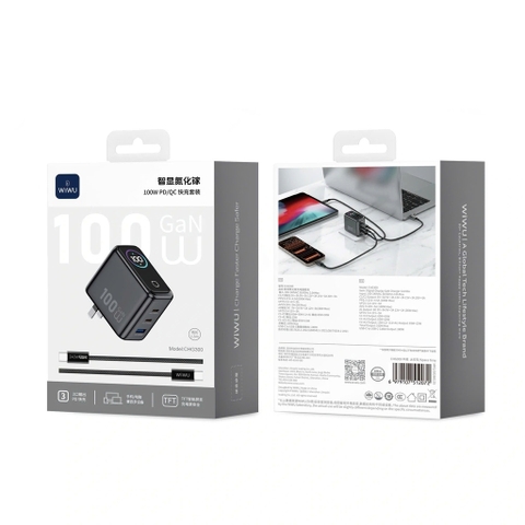 Combo Bộ sạc GaN WiWU Voyager 100W