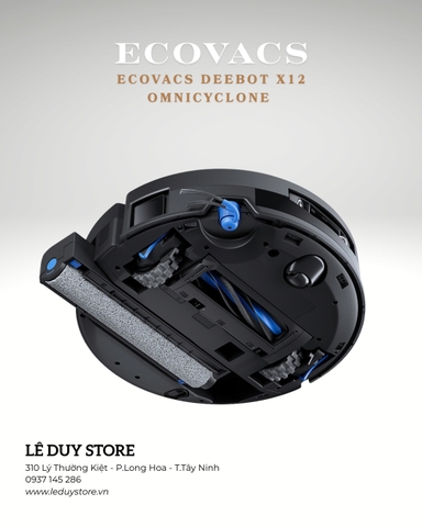 Robot hút bụi lau nhà Ecovacs DEEBOT X12 OmniCyclone