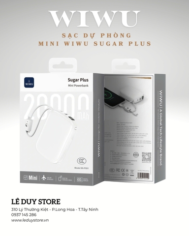 SẠC DỰ PHÒNG MINI WiWU SUGAR PLUS