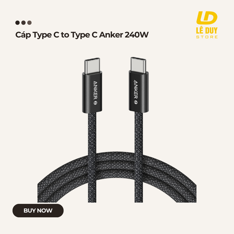 Cáp Type C to Type C Anker 240W