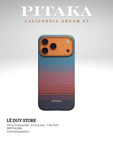 Ốp lưng iPhone 17 Pro Max - PITAKA California Dream 03