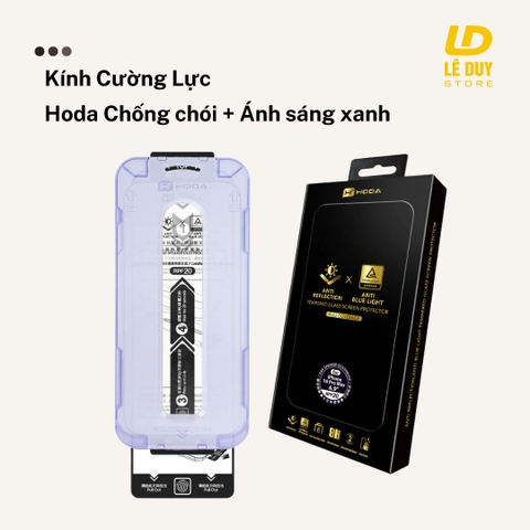 Kính Hoda Chống chói + Ánh sáng xanh iPhone 16 Pro Max