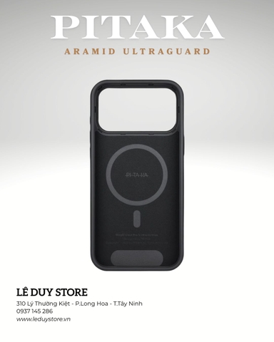 iPhone 17 Pro Max - PITAKA Aramid UltraGuard - Black/Grey