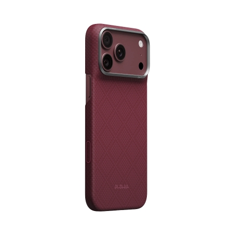 PITAKA Burgundy (PitaTap™) iPhone 18 Pro Max Edge Case