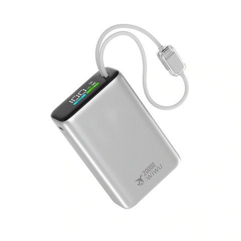 WIWU POWER PLUS 20.000mAh – PIN KHỦNG, SẠC CỰC NHANH!