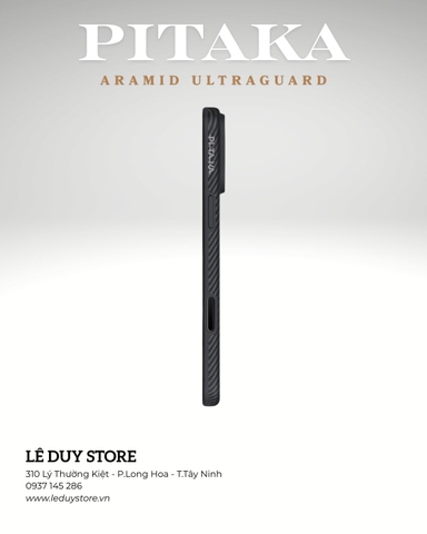 iPhone 17 Pro Max - PITAKA Aramid UltraGuard - Black/Grey