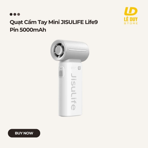 Quạt Cầm Tay Mini JISULIFE Life9 Pin 5000mAh