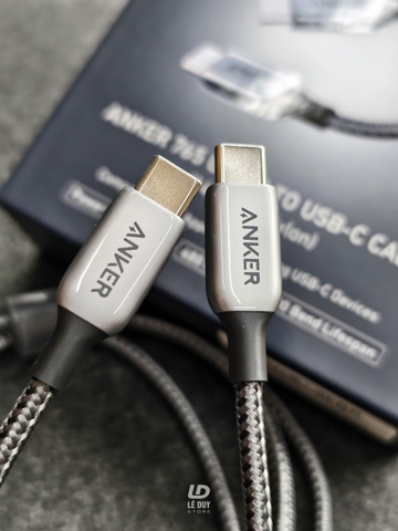 Cáp Type C to Type C Anker 765 dài 0.9m 140W
