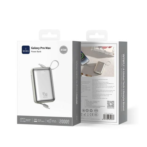SẠC DỰ PHÒNG WIWU POWER BANK 20.000 mAh